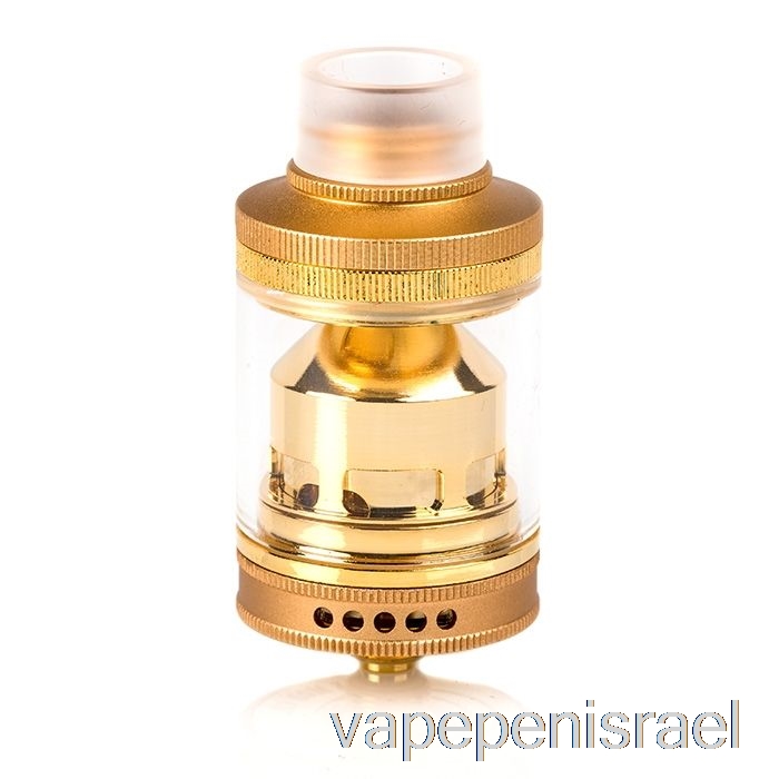 חד פעמי Vape Israel Wake 24mm Rta של Wake Mod Co. - זהב ללא עמוד